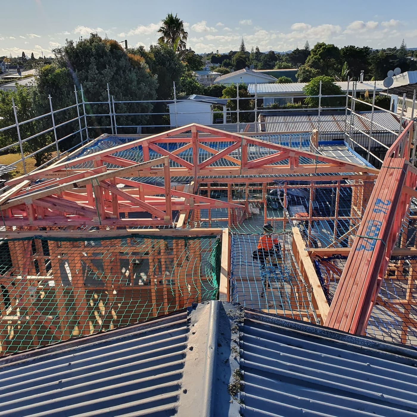 Roof shout milestone on a new build