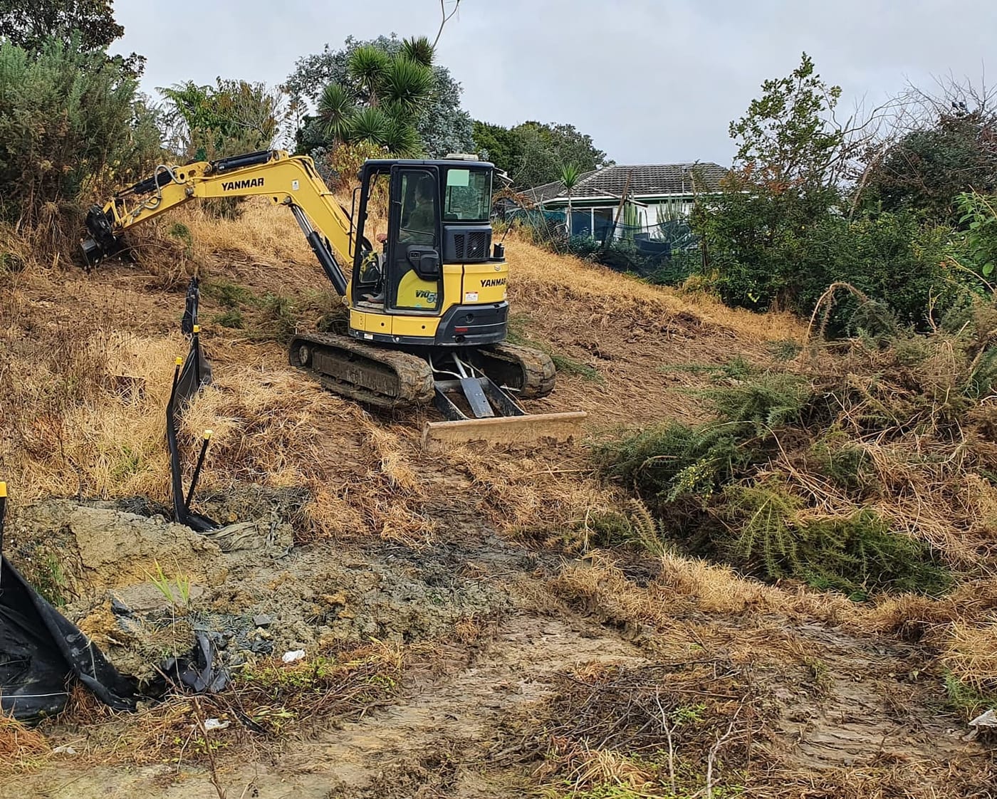 Large residential site excavation