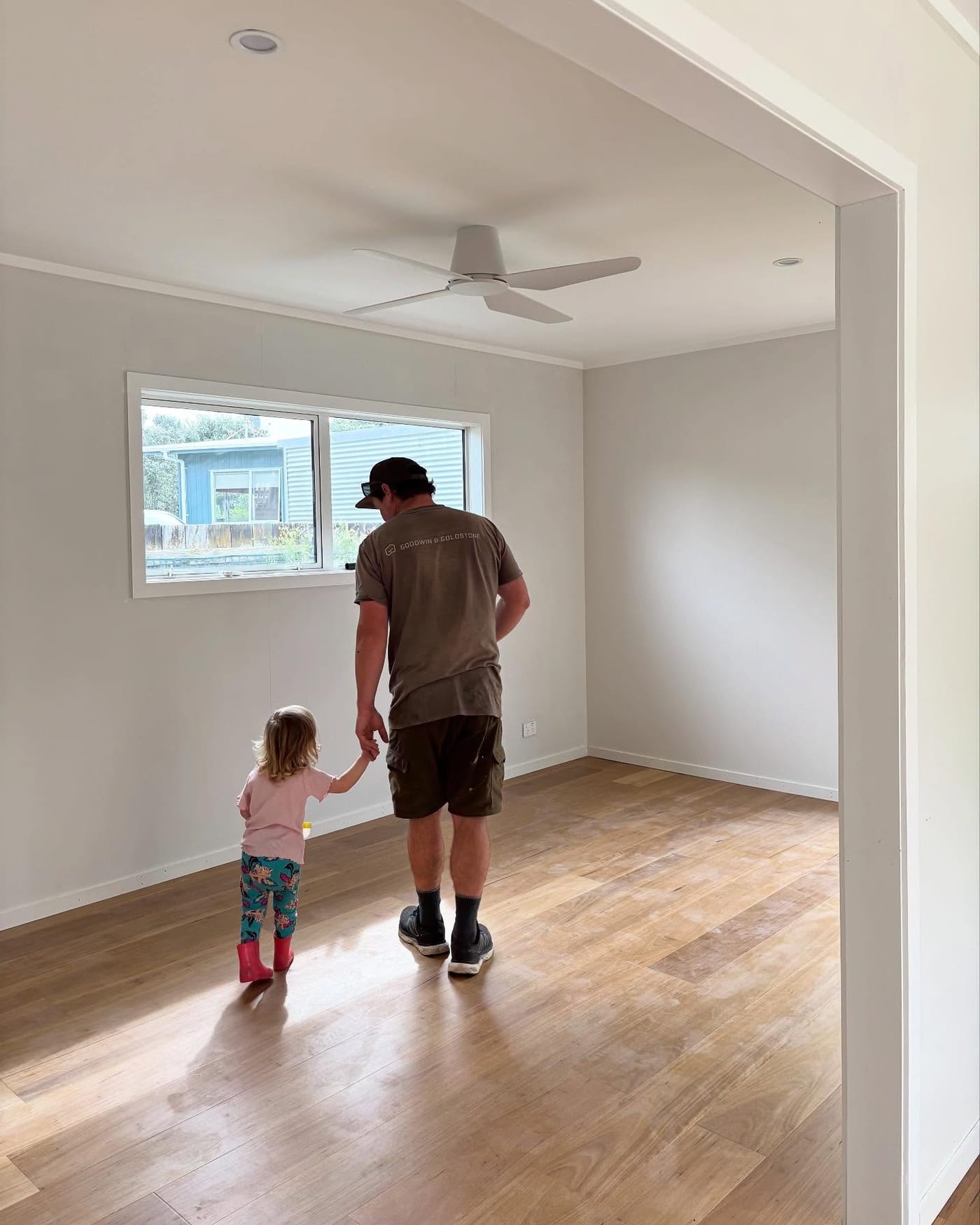 Progress check on an active residential build site